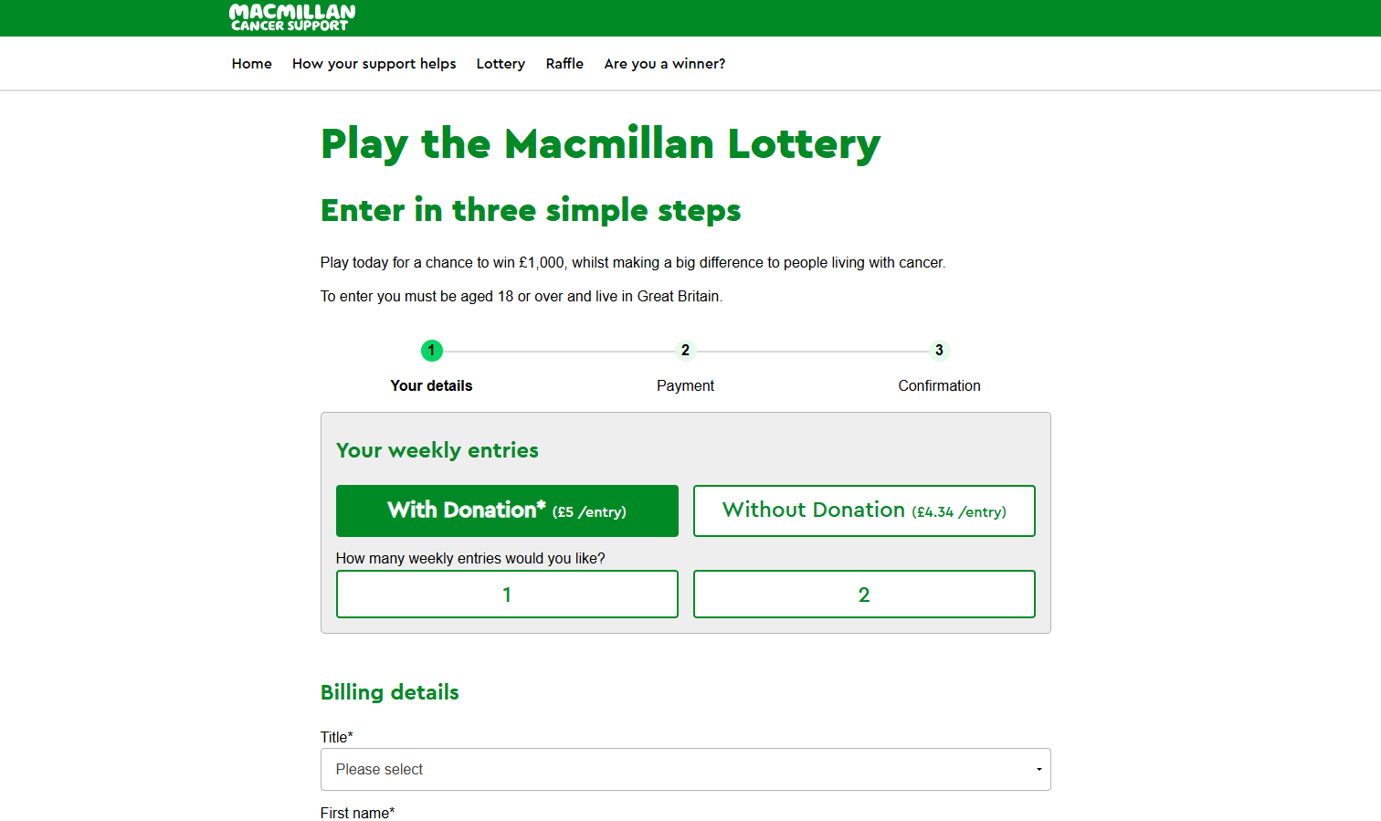 Macmillan Uk Lottery