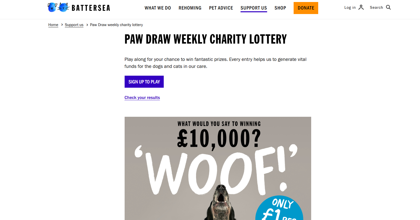 Paw Draw Lottery