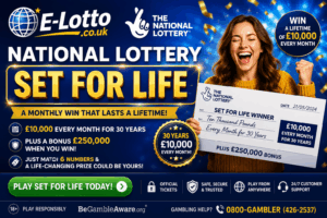 Win £10,000 every month for life!